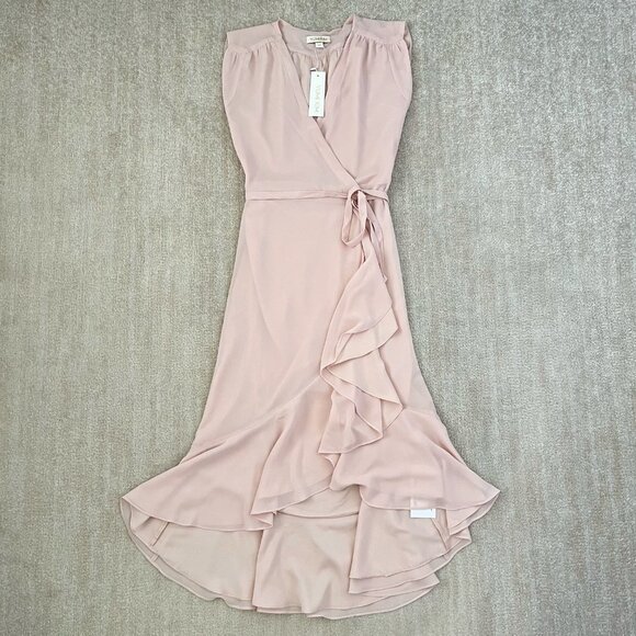 NWT Revolve Yumi Kim Santorini Pink Wrap Dress XS - Picture 1 of 8
